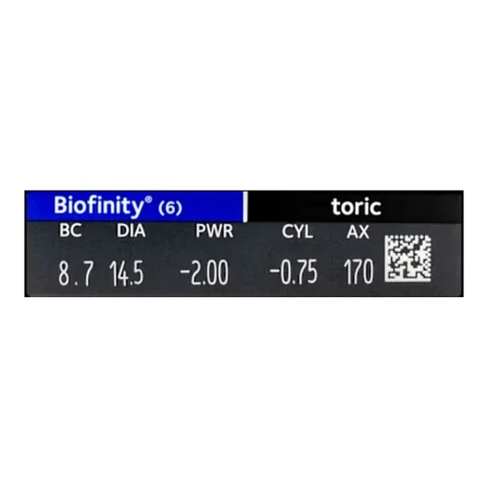 Biofinity Toric - 6 pack