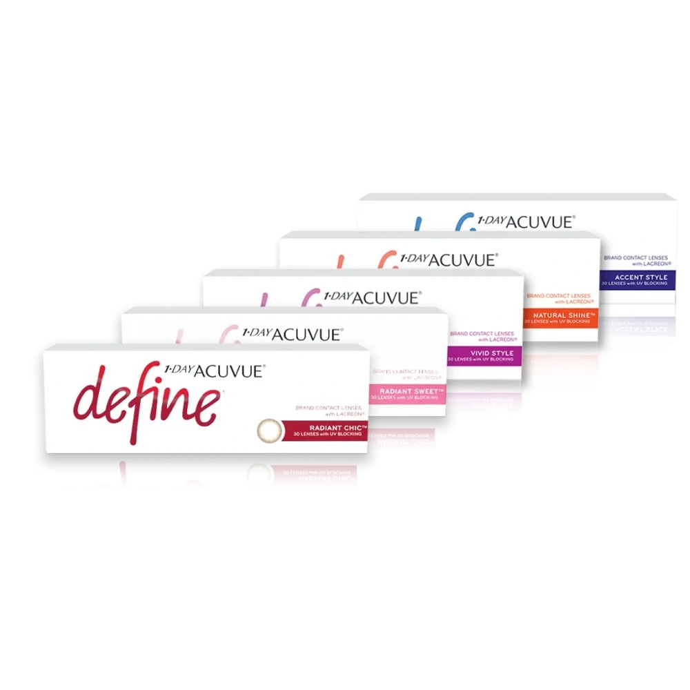 ACUVUE DEFINE contact lens range