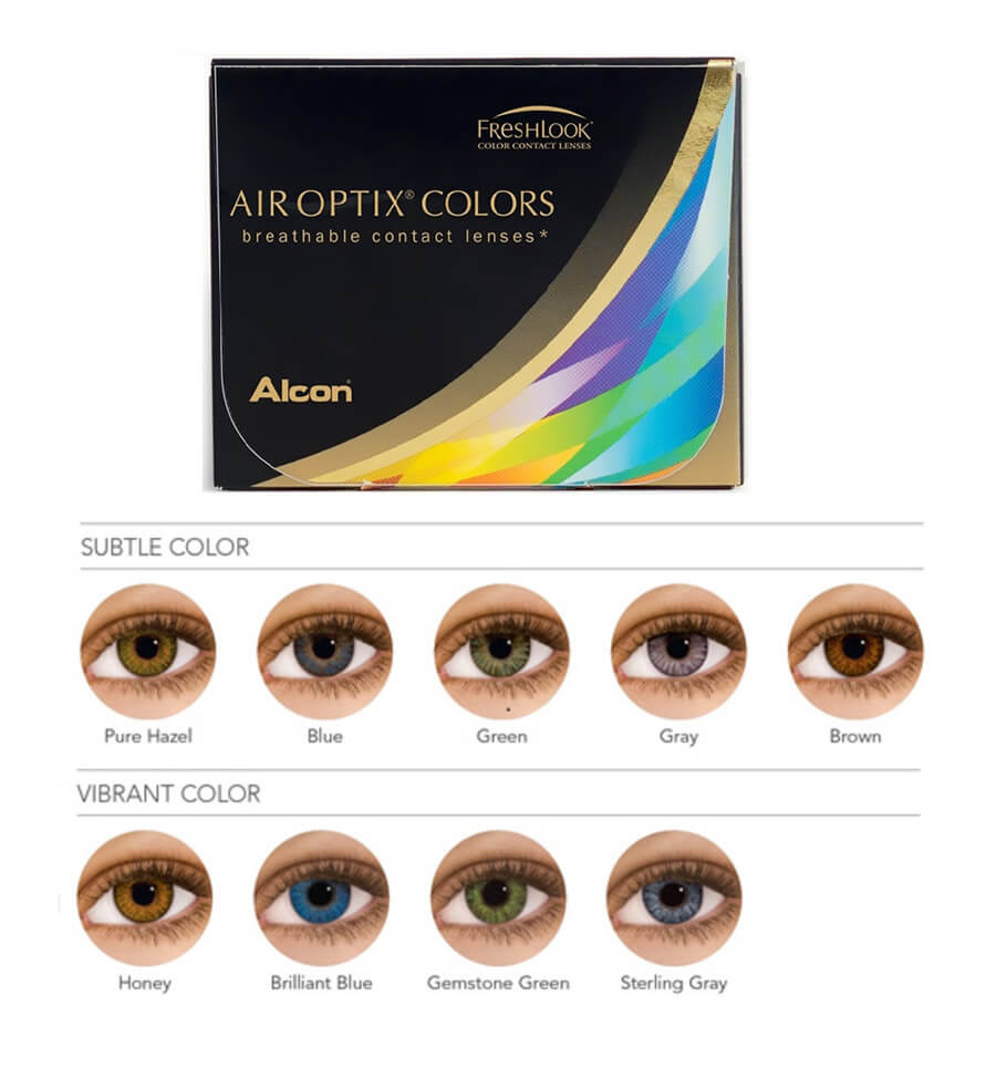 Air Optix Colors Chart